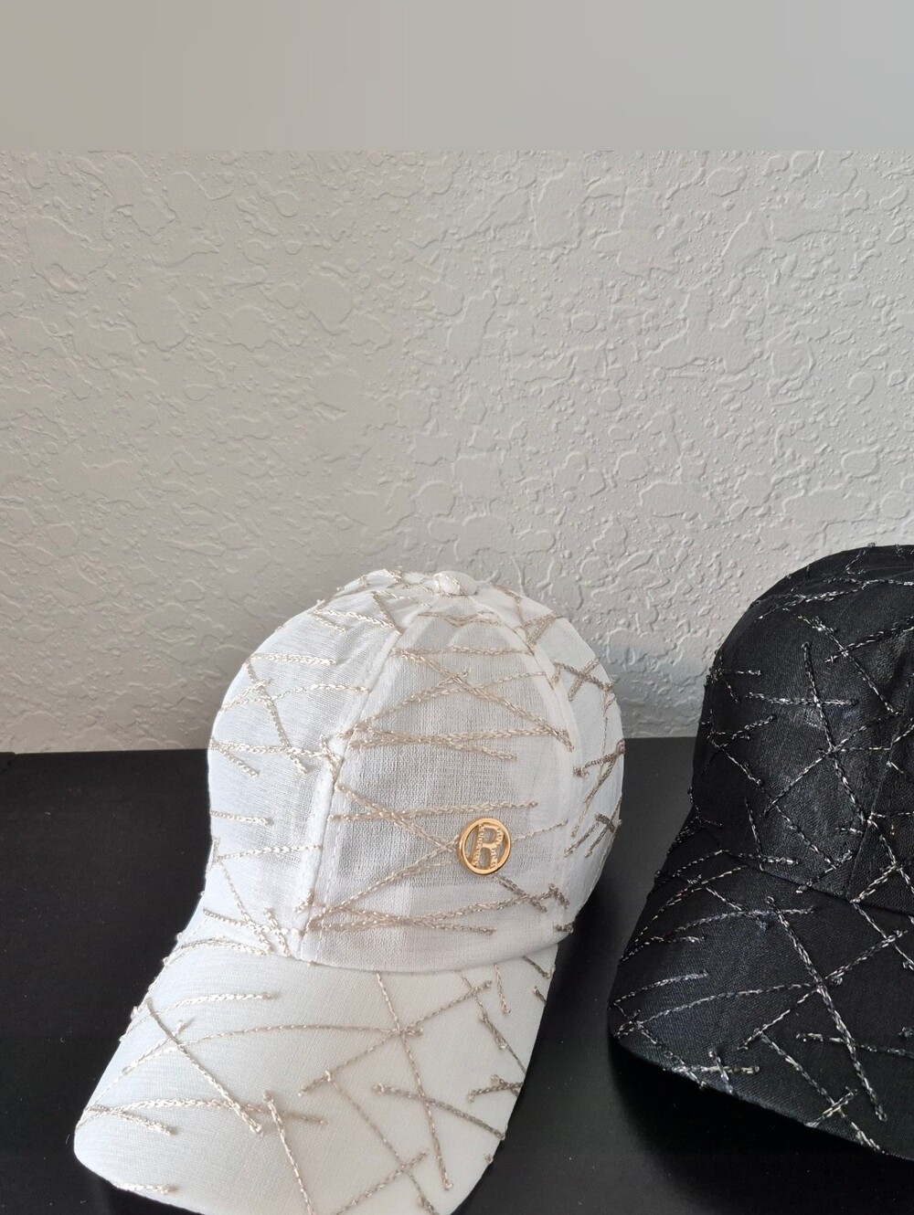 Black Embroidered Cap - Picture 5 of 5